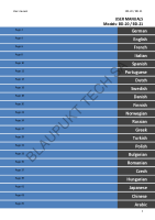 Blaupunkt BD-21 - Owners Manual
